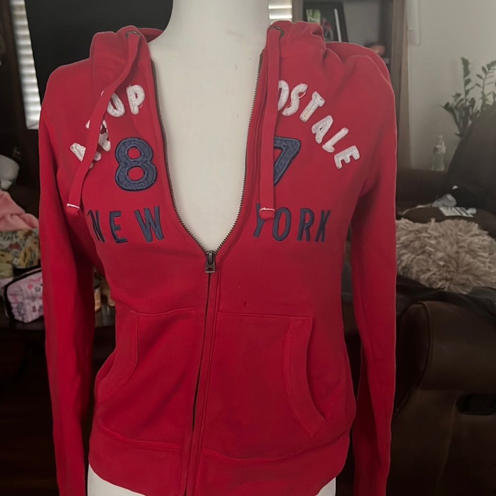 Aeropostale red zip up